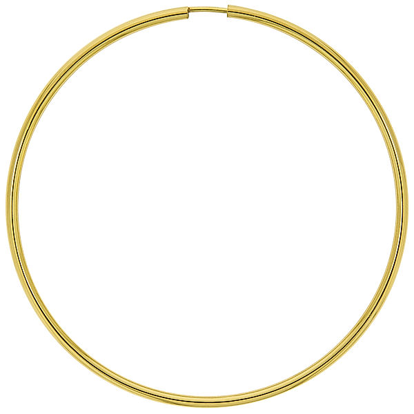 V Creolen 585/- Gold 6,0cm Glänzend