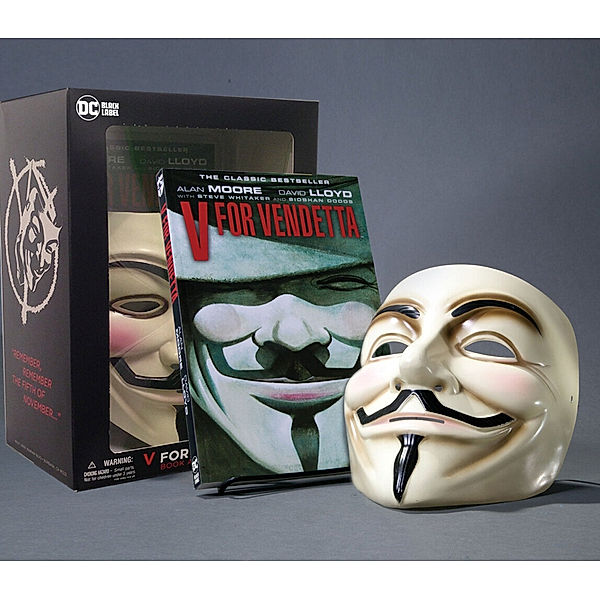 V for Vendetta Book & Mask Set, Alan Moore