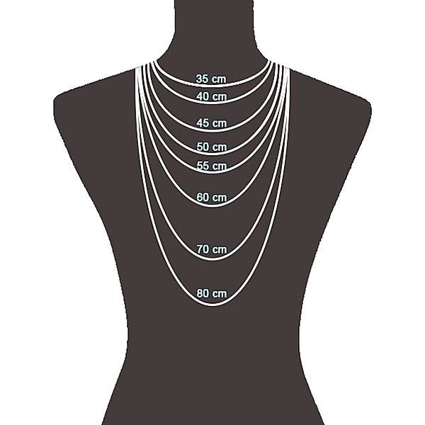 V Kette 925/- Sterling Silber 80cm Diamantiert