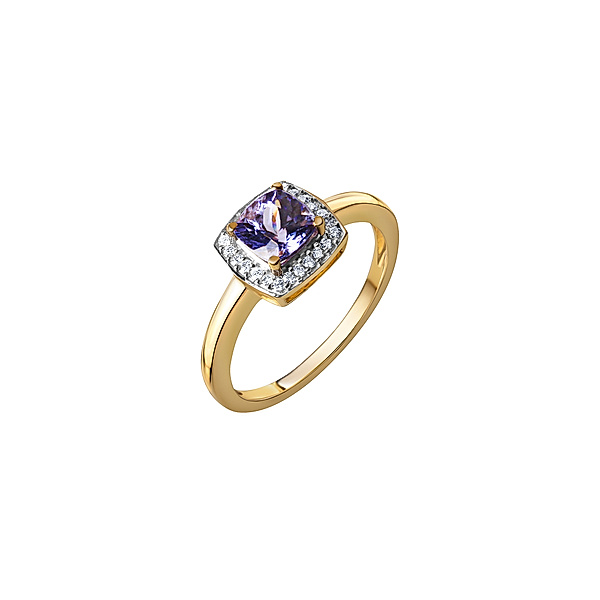 V Ring 585/- Gold Brillant weiß Glänzend 1,09ct (Größe: 018 (57,0))