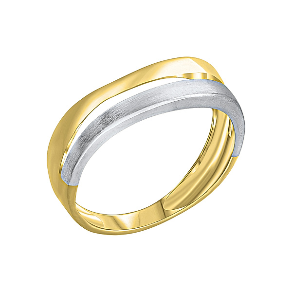 V Ring 585/- Gold Matt/Glanz (Größe: 062 (19,7))