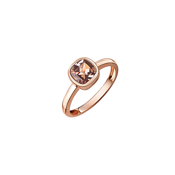 V Ring 585/- Gold Morganit rosa Glänzend (Größe: 018 (57,0))