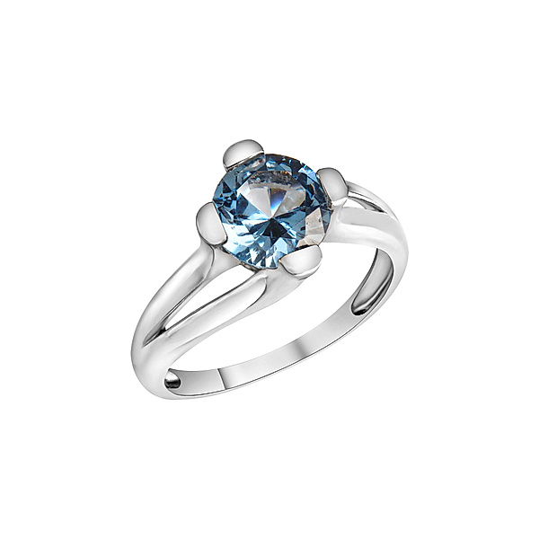 V Ring 925 Kristall blau Glänzend (Größe: 019 (60,0))