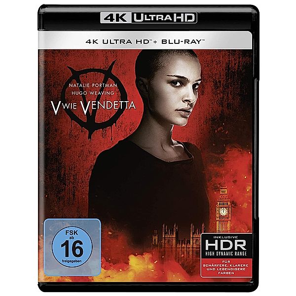 V wie Vendetta (4K Ultra HD), Hugo Weaving Stephen Rea Natalie Portman