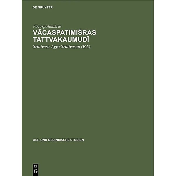 Vacaspatimisras Tattvakaumudi, Vacaspatimisras