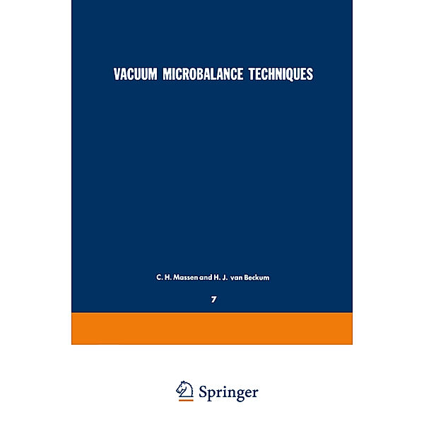 Vacuum Microbalance Techniques, C. H. Massen, H. J. van Beckum