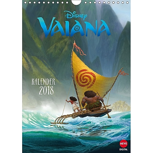 Vaiana (Wandkalender 2018 DIN A4 hoch), Walt Disney