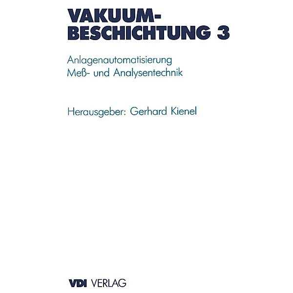 Vakuumbeschichtung / VDI-Buch