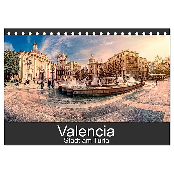 Valencia - Stadt am Turia (Tischkalender 2024 DIN A5 quer), CALVENDO Monatskalender, Hessbeck Photography