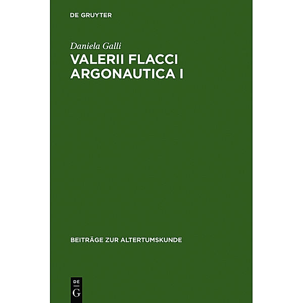 Valerii Flacci Argonautica I, Daniela Galli