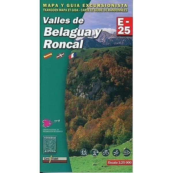 Valles de Belagua y Roncal Wanderkarte