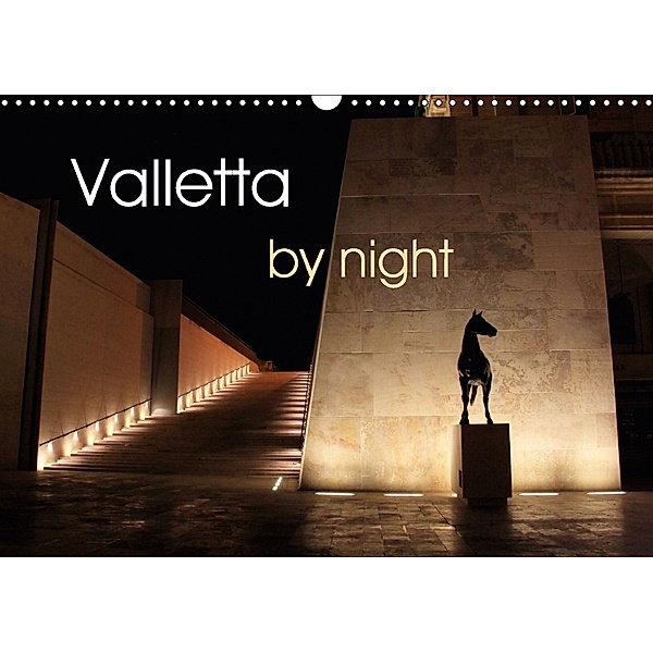 Valletta by night (Wall Calendar 2018 DIN A3 Landscape), Rabea Albilt