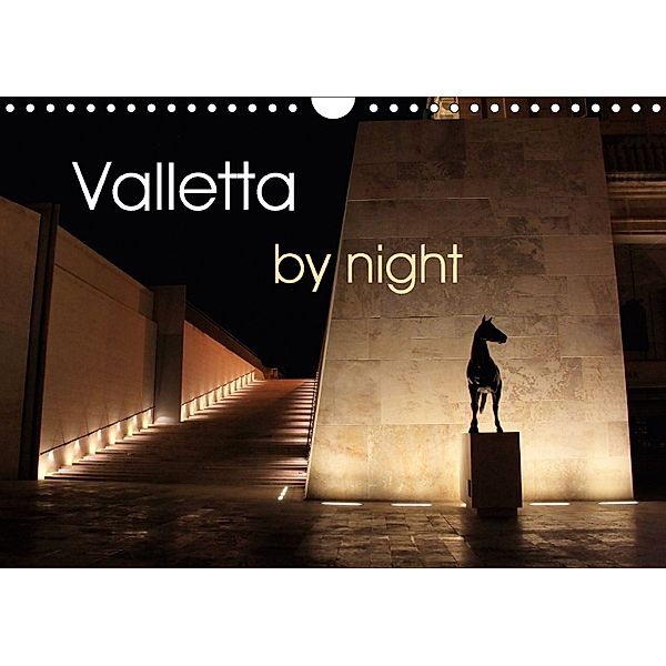 Valletta by night (Wall Calendar 2018 DIN A4 Landscape), Rabea Albilt