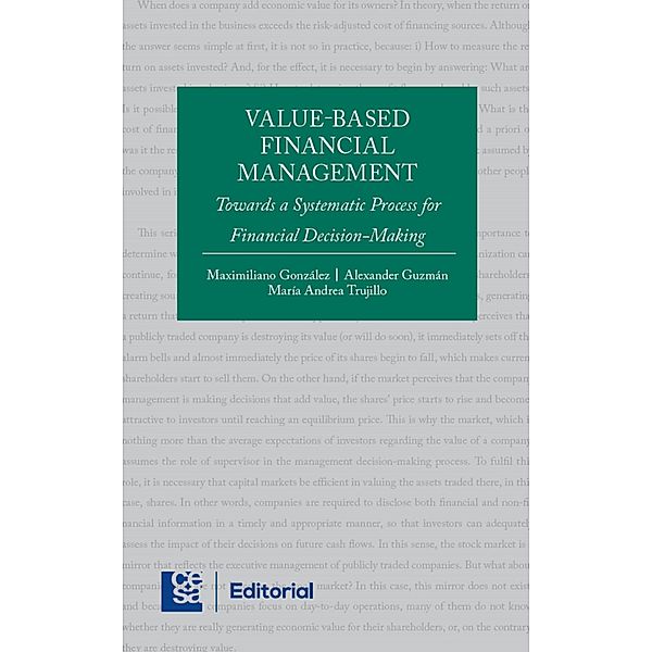 Value-based financial management, Maximiliano González Ferrero, Alexander Guzmán Vásquez, María Andrea Trujillo Dávila