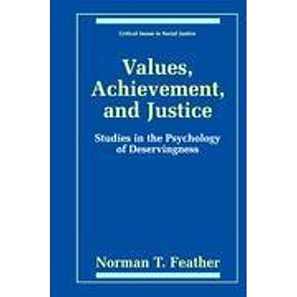 Values, Achievement, and Justice, Norman T. Feather