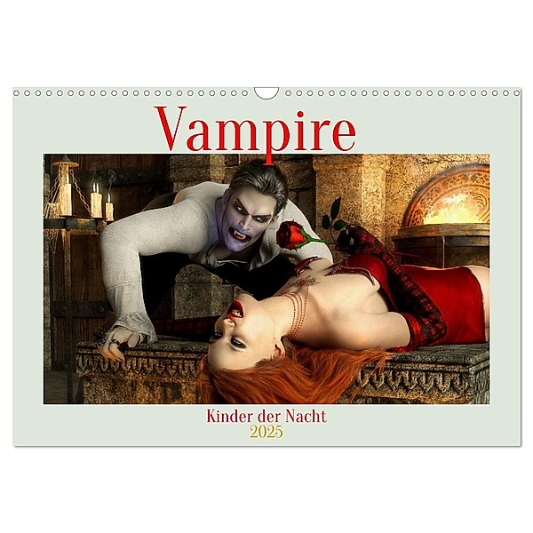 Vampire - Kinder der Nacht (Wandkalender 2025 DIN A3 quer), CALVENDO Monatskalender, Calvendo, Karsten Schröder