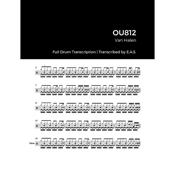 Van Halen - OU812 (Full Album Drum Transcriptions) / Full Album Drum Transcriptions, Evan Aria Serenity