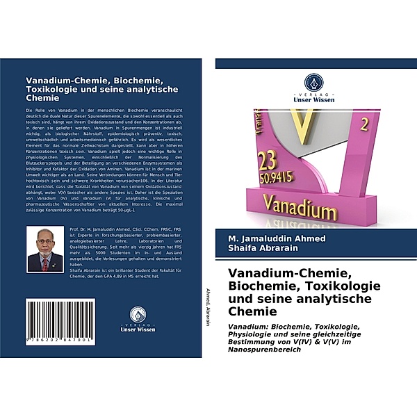 Vanadium-Chemie, Biochemie, Toxikologie und seine analytische Chemie, M. Jamaluddin Ahmed, Shaifa Abrarain