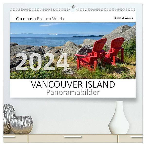 VANCOUVER ISLAND Panoramabilder (hochwertiger Premium Wandkalender 2024 DIN A2 quer), Kunstdruck in Hochglanz, Dieter-M. Wilczek