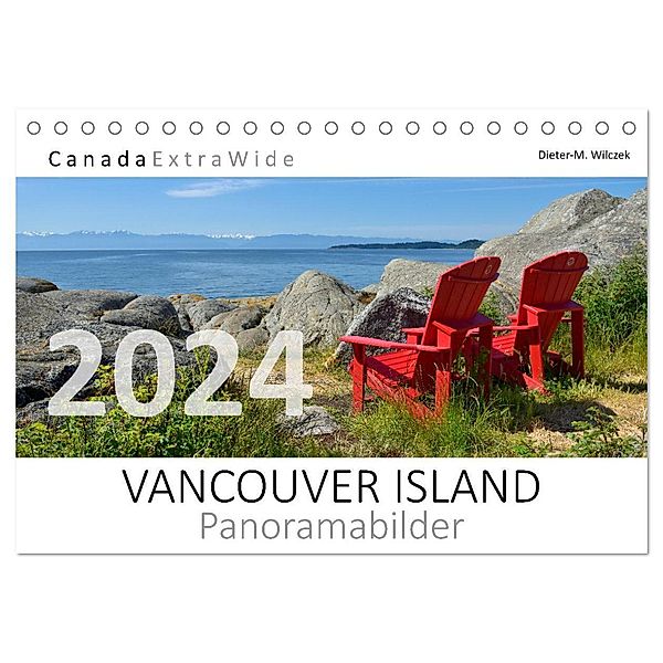 VANCOUVER ISLAND Panoramabilder (Tischkalender 2024 DIN A5 quer), CALVENDO Monatskalender, Dieter-M. Wilczek