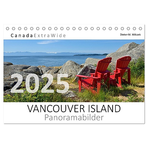 Vancouver Island Panoramabilder (Tischkalender 2025 DIN A5 quer), CALVENDO Monatskalender, Calvendo, Dieter-M. Wilczek