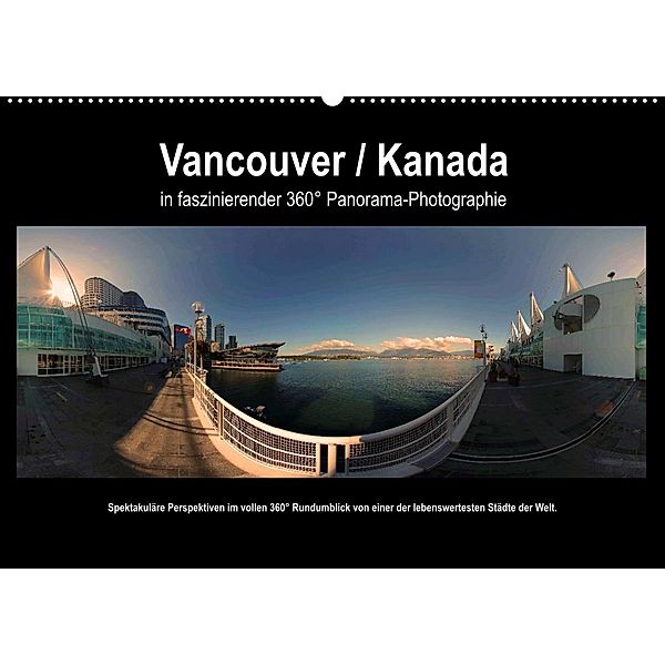 Vancouver / Kanada in faszinierender 360° Panorama-Photographie (Wandkalender 2023 DIN A2 quer), Armin Portele, Copyright by AmosArtwork