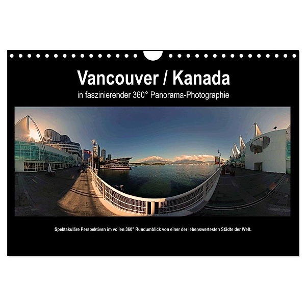 Vancouver / Kanada in faszinierender 360° Panorama-Photographie (Wandkalender 2024 DIN A4 quer), CALVENDO Monatskalender, Copyright by AmosArtwork, Armin Portele