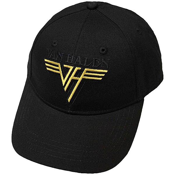 VanHalen Baseball Cap, Text & Yellow Logo, Farbe: schwarz (Fanartikel)