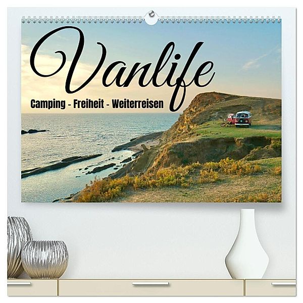 Vanlife, Camping - Freiheit - Weiterreisen (hochwertiger Premium Wandkalender 2025 DIN A2 quer), Kunstdruck in Hochglanz, Calvendo, Johannes Jansen