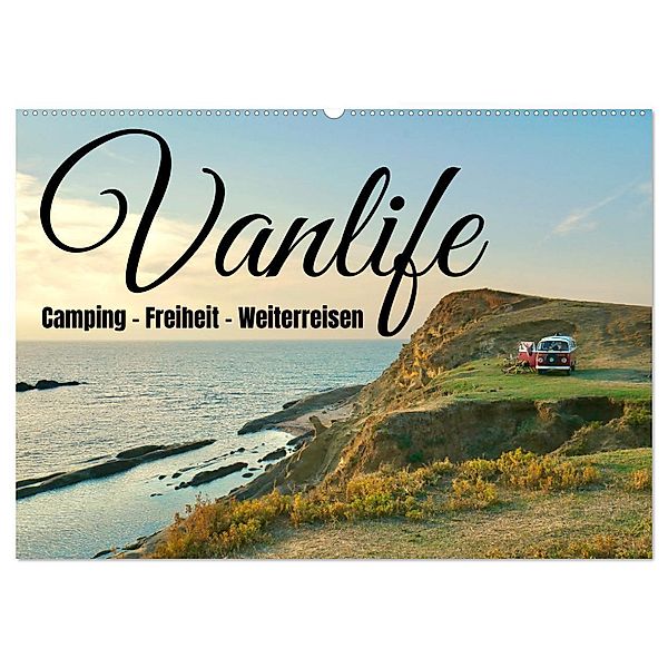 Vanlife, Camping - Freiheit - Weiterreisen (Wandkalender 2024 DIN A2 quer), CALVENDO Monatskalender, Johannes Jansen