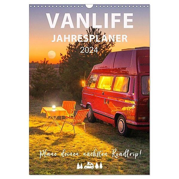 Vanlife Jahresplaner (Wandkalender 2024 DIN A3 hoch), CALVENDO Monatskalender, Mario Weigt