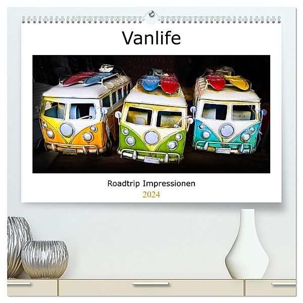 Vanlife - Roadtrip Impressionen (hochwertiger Premium Wandkalender 2024 DIN A2 quer), Kunstdruck in Hochglanz, Rolf Dietz