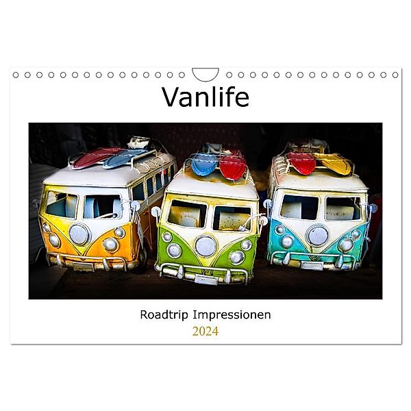 Vanlife - Roadtrip Impressionen (Wandkalender 2024 DIN A4 quer), CALVENDO Monatskalender, Rolf Dietz