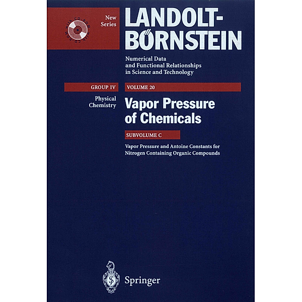 Vapor Pressure and Antoine Constants for Nitrogen Containing Organic Compounds