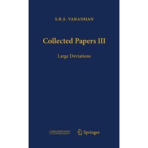 Varadhan, S: Collected Papers III, S. R. S. Varadhan
