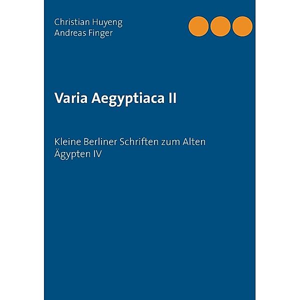 Varia Aegyptiaca II, Amandine Marshall, Patrick van Gils