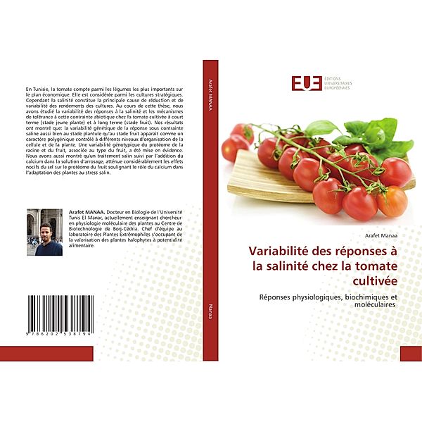 Variabilité des réponses à la salinité chez la tomate cultivée, Arafet Manaa