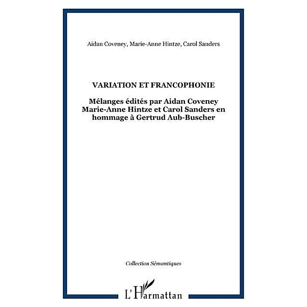 Variation et francophonie / Hors-collection, Collectif
