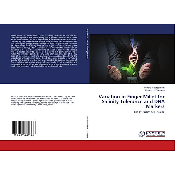 Variation in Finger Millet for Salinity Tolerance and DNA Markers, Prabhu Rajarathinam, Meenakshi Ganesan