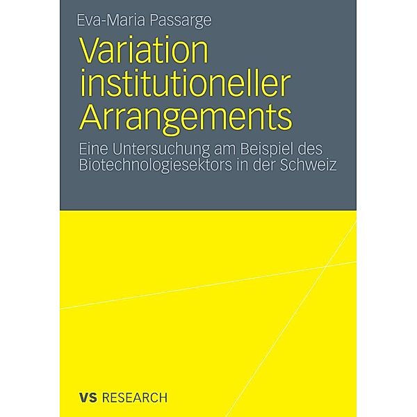 Variation institutioneller Arrangements, Eva-Maria Passarge