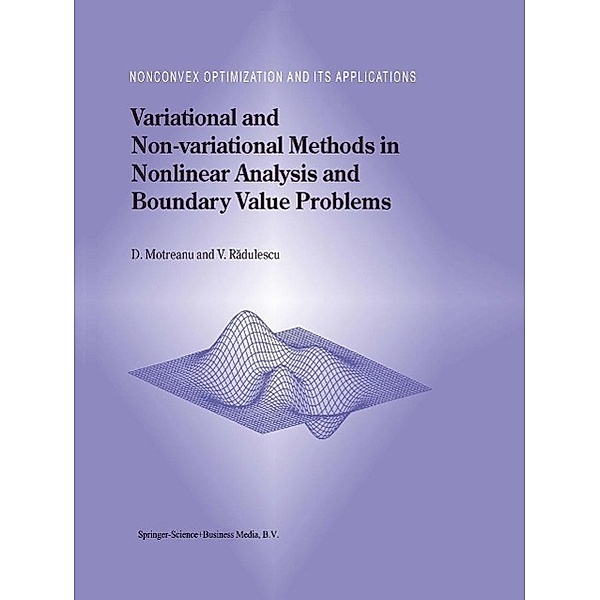 Variational and Non-variational Methods in Nonlinear Analysis and Boundary Value Problems / Nonconvex Optimization and Its Applications Bd.67, Dumitru Motreanu, Vicentiu D. Radulescu