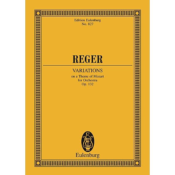 Variations and Fugue, Max Reger