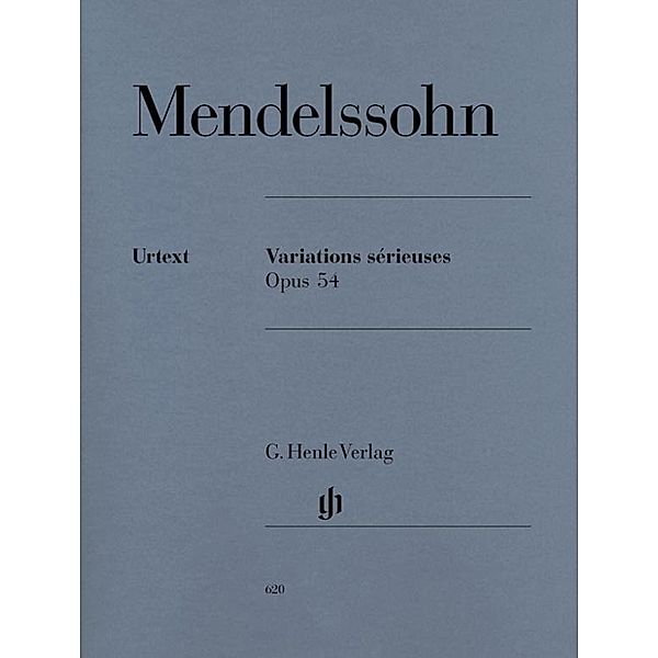 Variations serieuses op.54, Klavier, Felix Mendelssohn Bartholdy - Variations sérieuses op. 54