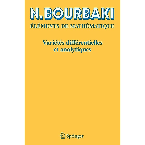 Variétés différentielles et analytiques, N. Bourbaki