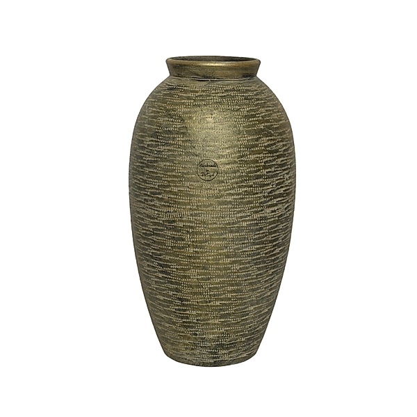 Vase aus Terrakotta, (Farbe: gold)