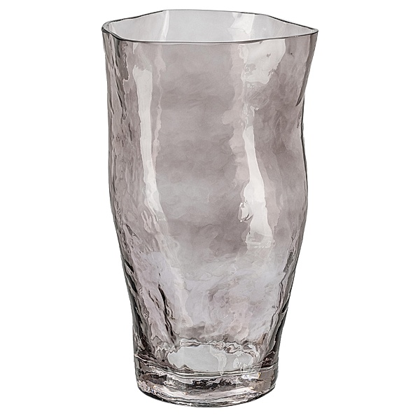 Vase BAMBULE aus Glas, 15x13x25 cm (Farbe: dunkelbraun)