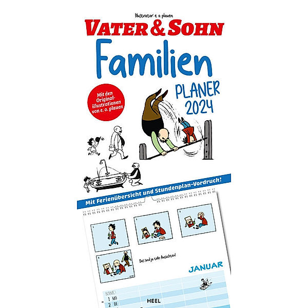 Vater und Sohn Kalender 2024 Familienplaner