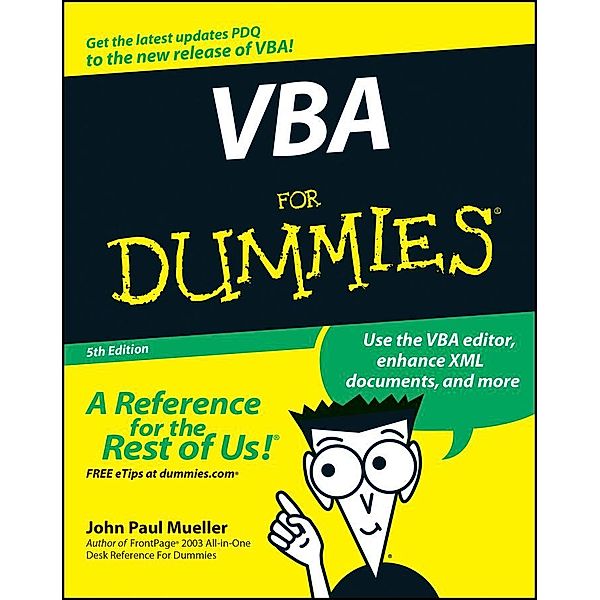 VBA For Dummies, John Paul Mueller