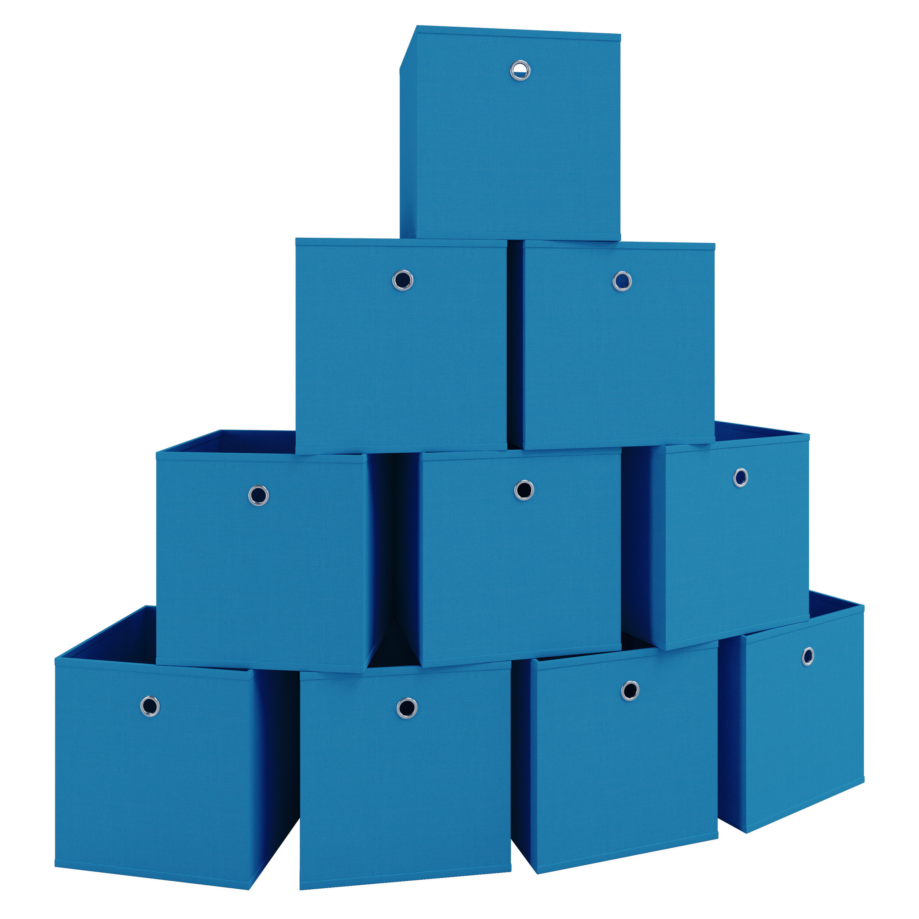 VCM 10er Set Stoff Faltbox Klappbox Boxas Farbe: Blau | Weltbild.de
