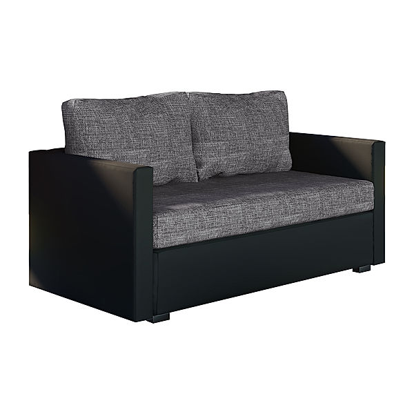 VCM 2er Schlafsofa Sofabett Couch Sofa mit Schlaffunktion Sinsa Schwarz 60 x 122 x 78 cm VCM 2er Couch Sinsa Schwarz Sofa mit Schlaffunktion